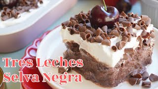 TIENES QUE PROBAR ESTA TORTA TRES LECHES SELVA NEGRA 😍🤤 [upl. by Neerak121]