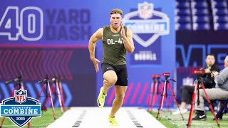 Defensive Linemen Run the 40Yard Dash at 2023 NFL Combine Nolan Smith Runs 439 Officially [upl. by Anisamot]