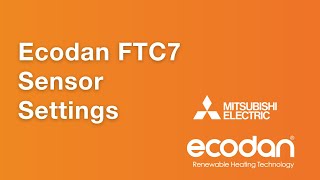 Ecodan FTC7 Sensor Settings [upl. by Sidnala]