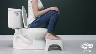 Squatty Potty The Original Bathroom Toilet Stool 7 White [upl. by Mulvihill]