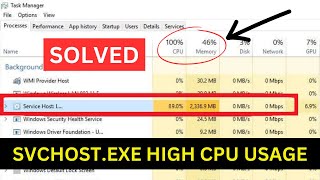 How To Fix Svchostexe High CPU Usage In Windows 10  Fix Svchostexe High Disk Usage  Quick Way [upl. by Ahsiekit]