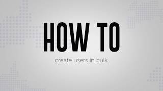 How to create AD users in bulk using ADManager Plus [upl. by Nathanson]