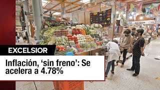 Inflación en México Aceleración a 478 Anual [upl. by Elohcim]