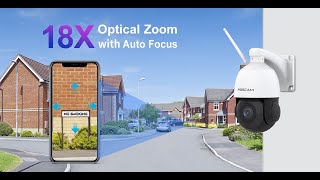 Foscam SD2X 18X Optical Zoom 1080P HD Outdoor PTZ Security Camera [upl. by Malti]