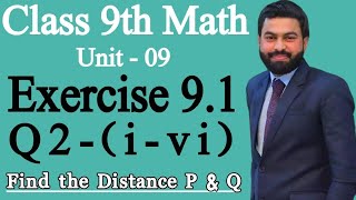 Class 9th Math Unit 9 Exercise 91 Question 2 iviHow to find the distance between the points [upl. by Adnic]