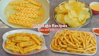 10 Amazing Potato Recipes  Collections  Potato Chip  French Fries  Potato Sticks  Potato Snacks [upl. by Hgielra703]