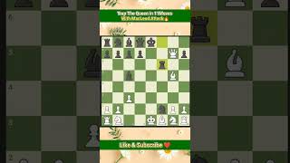 Trap The Queen in 11Moves With MacLeod Attack🔥shorts youtubeshorts chess [upl. by Laverna92]