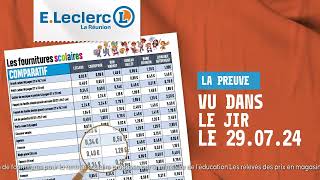 LE JIR  ELECLER ENSEIGNE LA MOINS CHÈRE DE LA RENTRÉE DES CLASSES 2024 [upl. by Eneirda126]