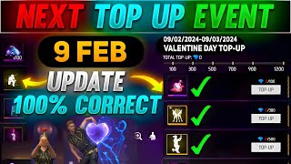 Next Top Up Event In Free Fire 9 February 2024  upcoming top up event in free fire [upl. by Eeleimaj]