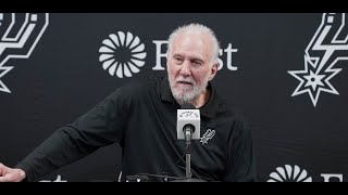 202324 San Antonio Spurs Season  Gregg Popovich PostGame Interview 10272023 [upl. by Karlik234]