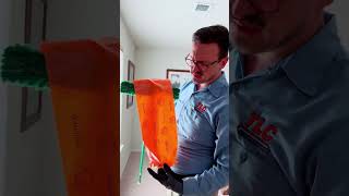 Duct cleaning tape method DuctCleaning HVAC TLCPlumbing HVACTech TapeGuys AirConditioning ABQ [upl. by Anoirtac]