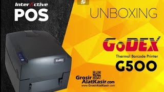 Unboxing Pemasangan Instalasi dan Desain Label Barcode Printer GoDex G500 [upl. by Laird]