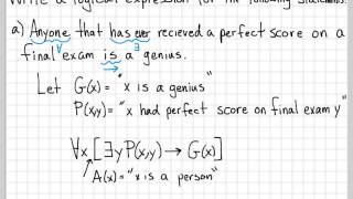 Proof and Problem Solving  Quantifiers Example 01 [upl. by Chico]