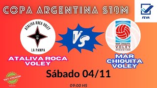 COPA ARGENTINA 2023 S18 MAR CHIQUITA VOLEY vs ATALIVA ROCA [upl. by Brookhouse]