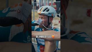 Lo dejo todo en la etapa 🥵 ciclismohoy cycling cyclingrace ciclismo etapa vueltaespaña [upl. by Notserp]