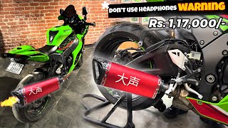 Most LOUDEST Exhaust installed on my ZX10R [upl. by Tirreg636]