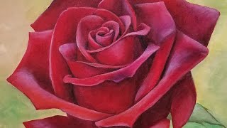 Red Rose Acrylic Painting LIVE Tutorial [upl. by Eenahc]