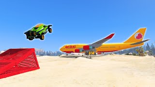 OFF ROAD STUNT JUMPS IN SANDY SHORES  GTA 5 [upl. by Ahsinod]