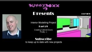 3ds Max Modelling a Complete Apartment Part 21 Cabinet Doors [upl. by Avery]