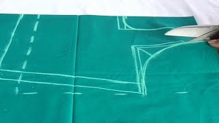 simple blouse cutting and stitching step by step method Part 01 [upl. by Annahsat]