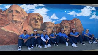 Freedom to create Salinas Valley State Prison mural artists [upl. by Ycnaf]