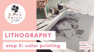 Plate Lithography Step 5 Color Printing [upl. by Pomona871]