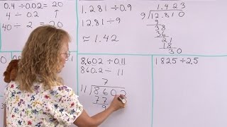 How to divide decimals by decimals  simple explanation and why it works [upl. by Virgy815]