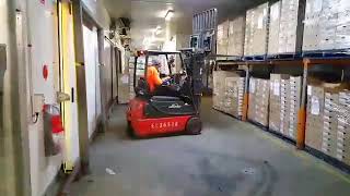 Fast forklift operator [upl. by Valsimot]