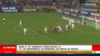 ROMA MILAN 2 3 HIGHLIGHTS AMPIA SINTESI SKY SPORT 24 HD 29102011wmv [upl. by Cardon84]