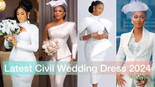 2024 Latest amp Stunning Civil Wedding Dress Ideas  Gorgeous Court Wedding Dress Styles [upl. by Ainevuol]