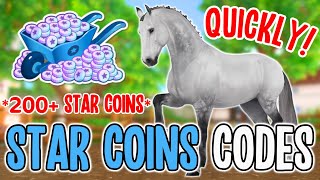 3 NEW STAR COINS CODES FREE HORSES STAR COINS STAR RIDER amp MORE IN STAR STABLE QUICK [upl. by Rajiv888]