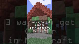 3 Ways to Farm Copper  Minecraft Snapshot Short [upl. by Jannelle]