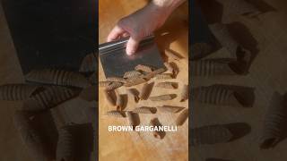 🟤 BROWN GARGANELLI 🟤 pasta pastarecipes pastalover freshpasta asmr cooking italianfood [upl. by Mag]