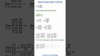 LIMITE TRIGONOMÉTRICO DO SENO limites [upl. by Hung]