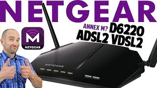 NETGEAR D6220 ADSL2 VDSL2 Modem Router Review Annex M [upl. by Anisamot]