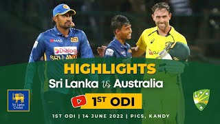 1st ODI Highlights  Sri Lanka vs Australia 2022 [upl. by Ado]