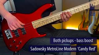 Sadowsky Metro Modern 424 Live Demo  BassFreaksnet [upl. by Yadrahs]