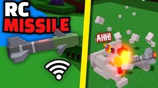 Mega Explosive RC MISSILE Funny Tutorial  Roblox Build a Boat for Treasure [upl. by Hatnamas]