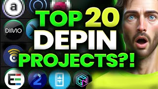 🔥TOP 20 BEST TINY AI amp DEPIN CRYPTO GEMS  1000X Your PROFITS 2024 What Is DePIN Theta network [upl. by Bullion]