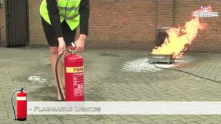 Fire Safety Training  How to Use a FOAM Fire Extinguisher [upl. by Sullecram]