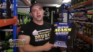 Dymatize Super Mass Gainer Protein Powder at Maximum Muscle Melbourne Australia [upl. by Acissey584]