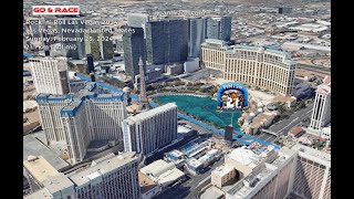 Rock n Roll Las Vegas 2024 fly over the halfmarathon 3D course map [upl. by Hussein669]