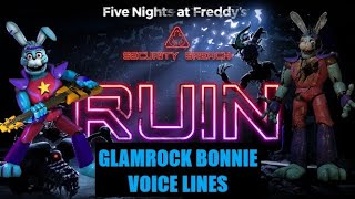 GLAMROCK BONNIE VOICE LINES FNAF RUIN ThunderThors VoiceOvers [upl. by Elias]