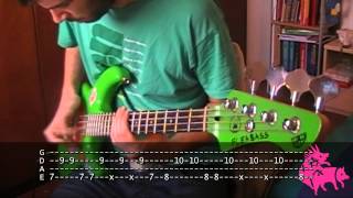 Cant Stop bass TAB Red Hot Chili Peppers [upl. by Mcclain]