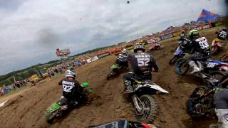 GoPro Cameron McAdoo Moto 1  2019 High Point MX  Lucas Oil Pro Motocross Championship [upl. by Hawkins150]