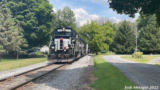 FGLK GS217 w FGLK GP38s ’s 2004 and 2002  Hartlot St in Skaneateles NY 71722 [upl. by Downall]