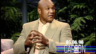 George Foreman Talks About Joe Frazier on Johnny Carsons Tonight Show [upl. by Selrahcnhoj]