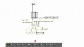 How to use the matrix in Max MSP  Tutorial [upl. by Xanthe]