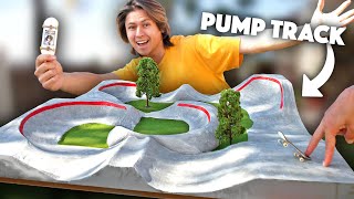 DIY FINGERBOARD PUMP TRACK [upl. by Eileme]