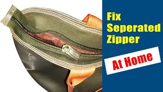 How to Fix a Zipper That Came Off One Side of The Track at Home [upl. by Lovell244]